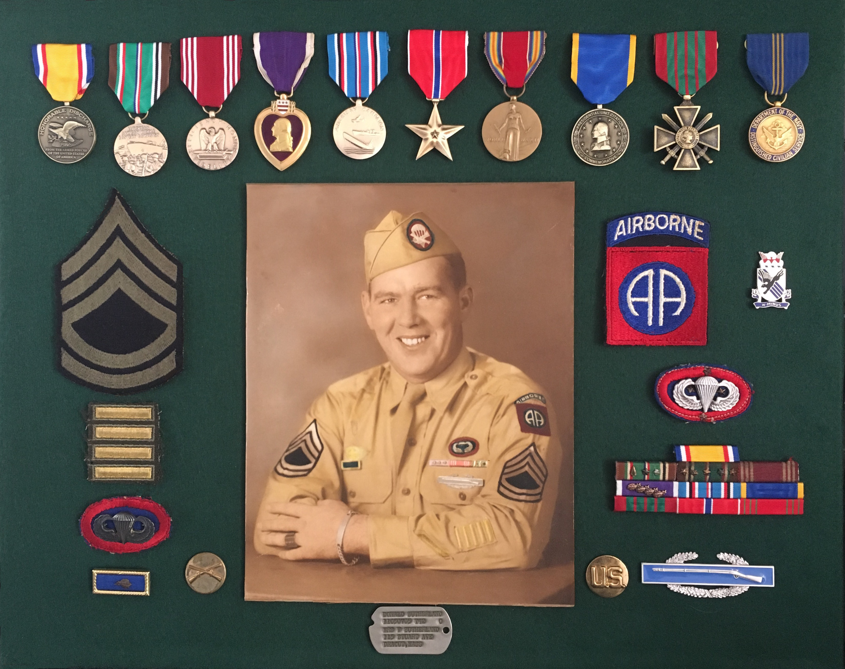 Don's WW-II shadow box
